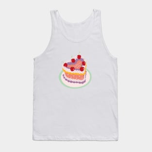 Sagittarius Baby Heart Cake Design Tank Top